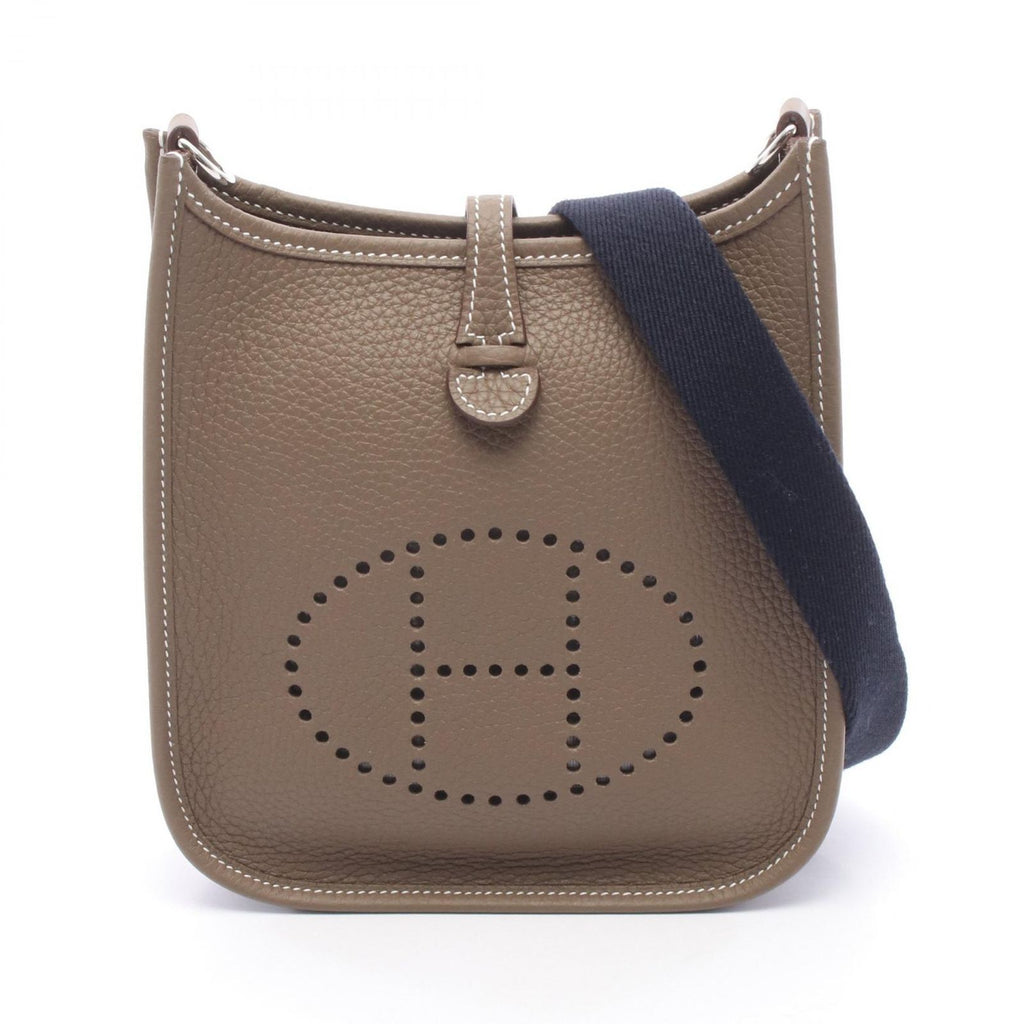 Hermes Shoulder Bag Evelyne TPM Etoupe Leather Amazon