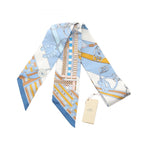 Hermes Scarf Brides Et Gray Silk