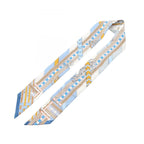 Hermes Scarf Brides Et Gray Silk — view 3