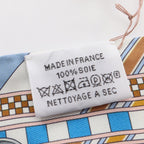 Hermes Scarf Brides Et Gray Silk — view 5