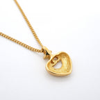 Dior Necklace CD Logo Gold Plated Rhinestone — view 2