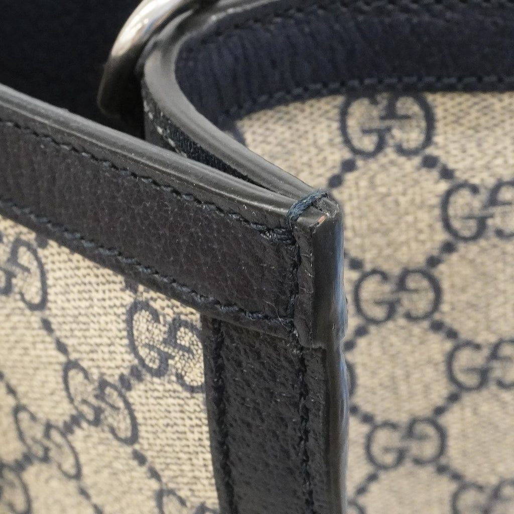 Gucci Tote Ophidia Leather Navy Silver 2-Way — view 6