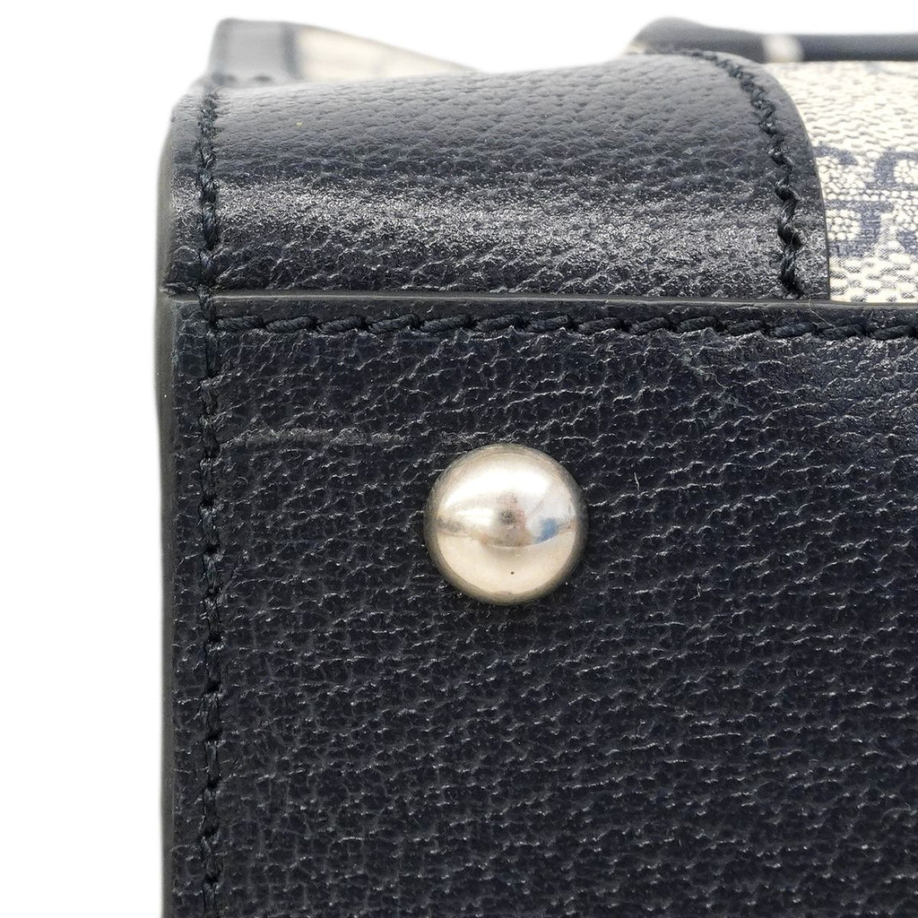 Gucci Tote Ophidia Leather Navy Silver 2-Way — view 9