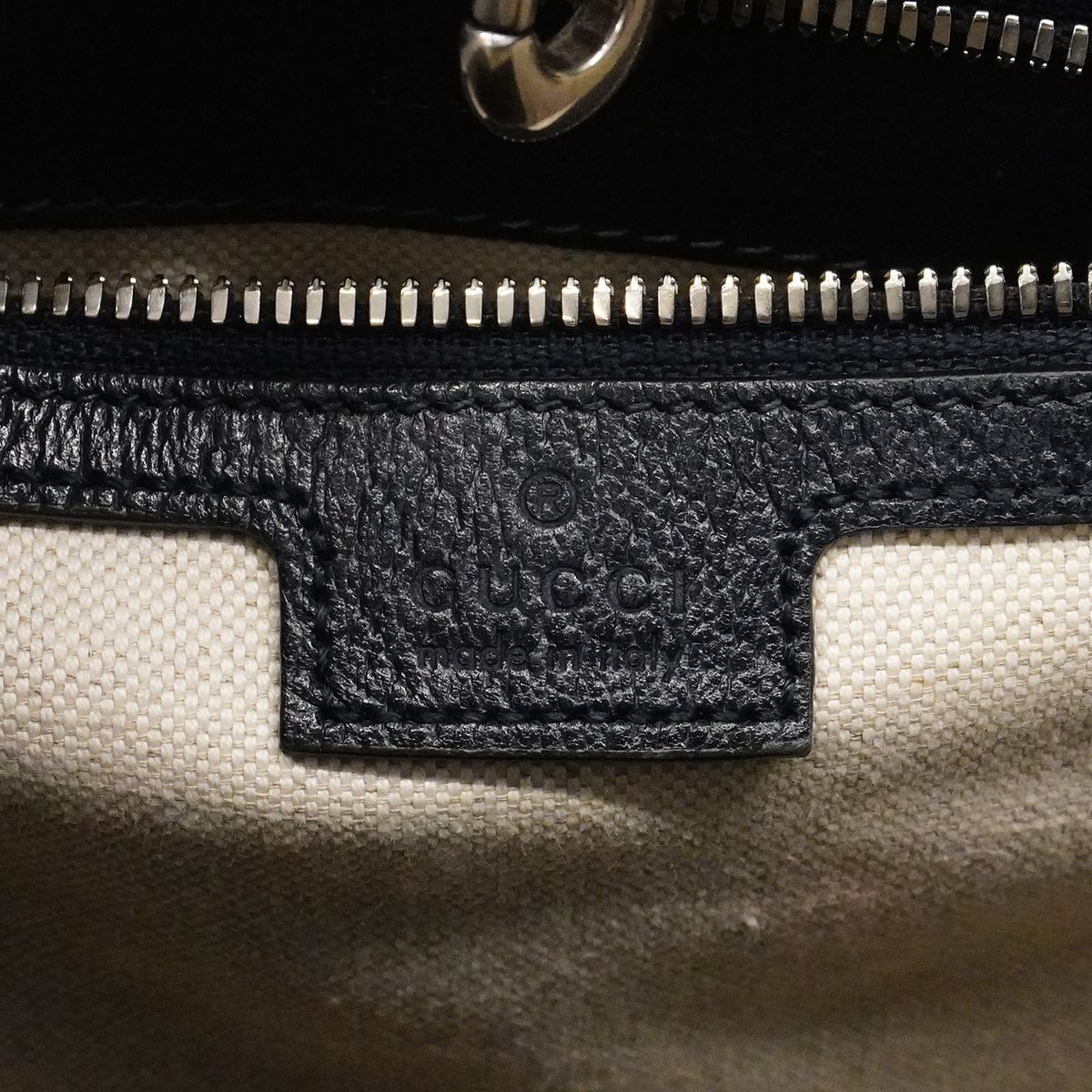 Gucci Tote Ophidia Leather Navy Silver 2-Way — view 5