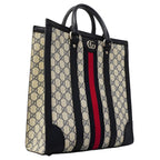 Gucci Tote Ophidia Leather Navy Silver 2-Way — view 2