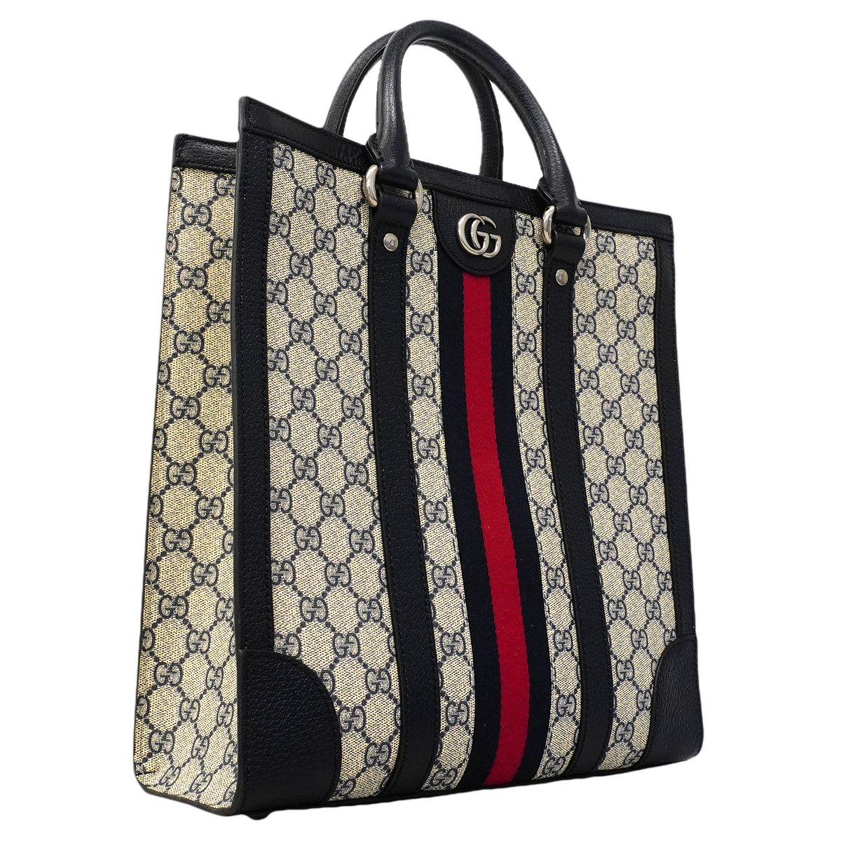 Gucci Tote Ophidia Leather Navy Silver 2-Way — view 2