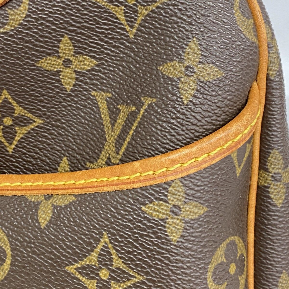 Louis Vuitton Handbag Monogram Deauville Brown — view 9