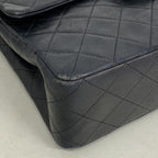 Chanel Shoulder Bag Quilted Lambskin Black Gold — view 7