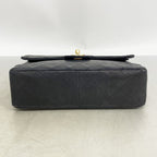 Chanel Shoulder Bag Quilted Lambskin Black Gold — view 3