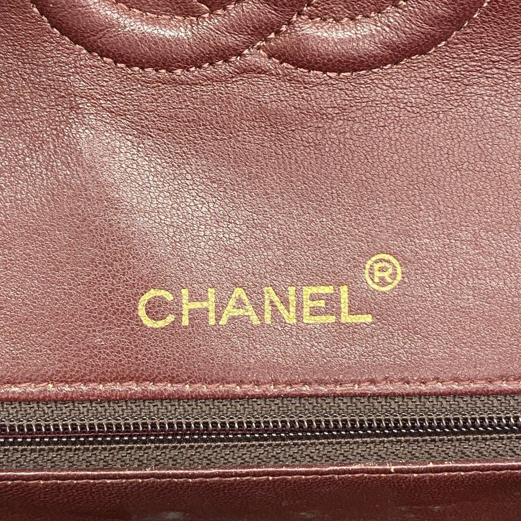 Chanel Shoulder Bag Quilted Lambskin Black Gold — view 5