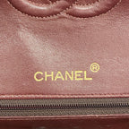Chanel Shoulder Bag Quilted Lambskin Black Gold — view 5
