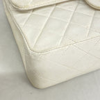 Chanel Shoulder Bag Quilted Lambskin White Gold — view 6