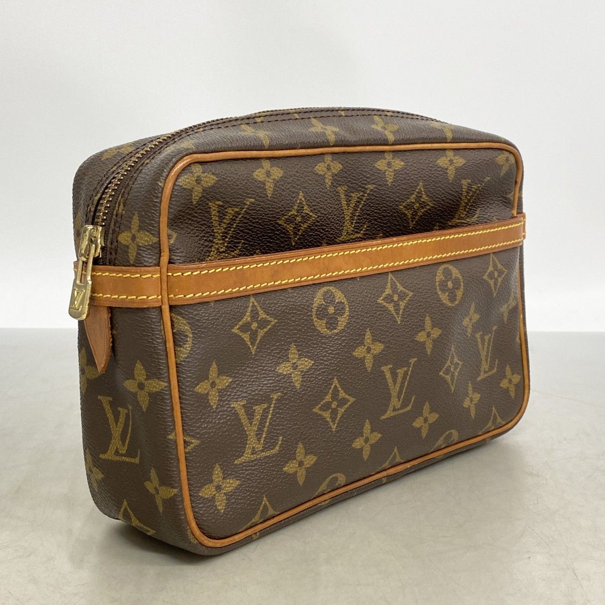 Louis Vuitton Clutch Monogram Compiegne 23 Brown — view 2