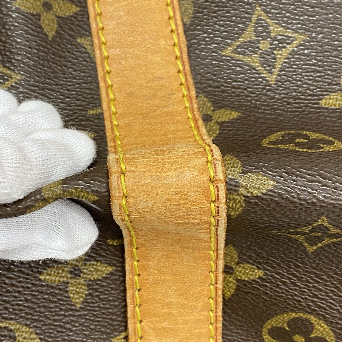 Louis Vuitton Boston Bag Monogram Keepall Bandouliere 60 Brown — view 6