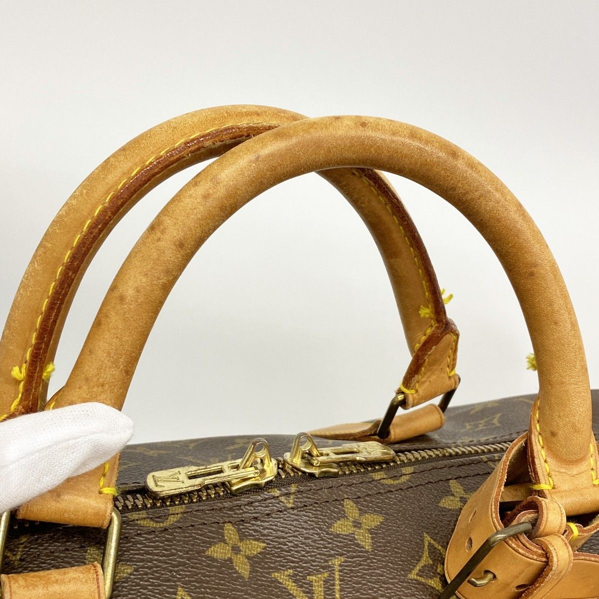 Louis Vuitton Boston Bag Monogram Keepall Bandouliere 60 Brown — view 8