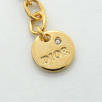 Dior Bracelet CD Logo Gold Plated Faux Pearl Rhinestone — view 5