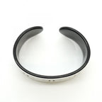 Chanel Bangle CC Logo Plastic White Black Cles Bracelet — view 3