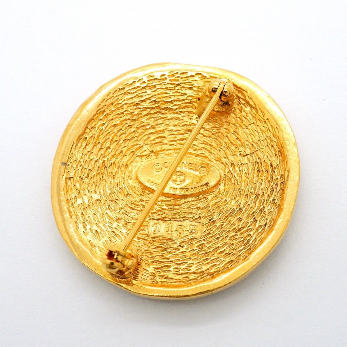 Chanel Brooch Vintage Logo Cambon Round — view 5