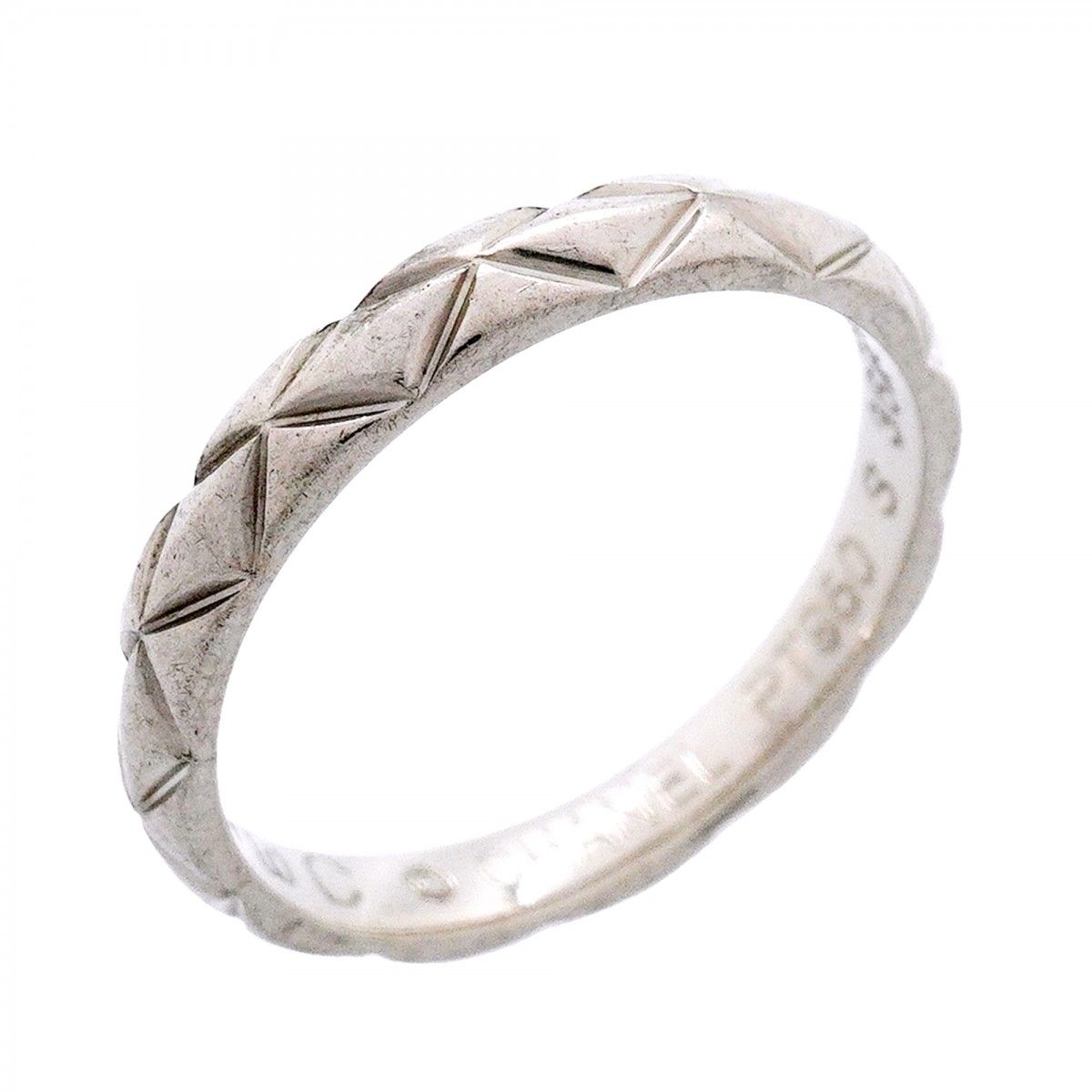 Chanel Ring Quilted Platinum