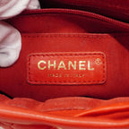 Chanel Backpack Quilted Lambskin Red Gold — view 5