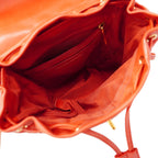 Chanel Backpack Quilted Lambskin Red Gold — view 4