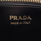 Prada Handbag Saffiano Cuir C Monochrome 2-Way Black Leather — view 4