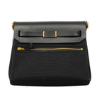 Hermes Shoulder Bag Herbag Zip Mini Toile Officier Black Gold — view 8