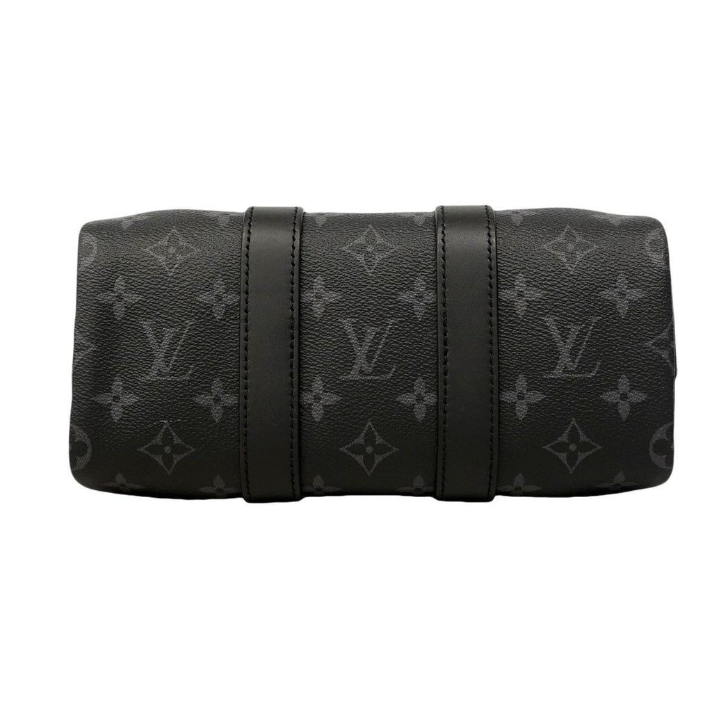 Louis Vuitton Handbag Monogram Eclipse Keepall Bandouliere 25 Black Gray 2-Way — view 3