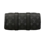 Louis Vuitton Handbag Monogram Eclipse Keepall Bandouliere 25 Black Gray 2-Way — view 3