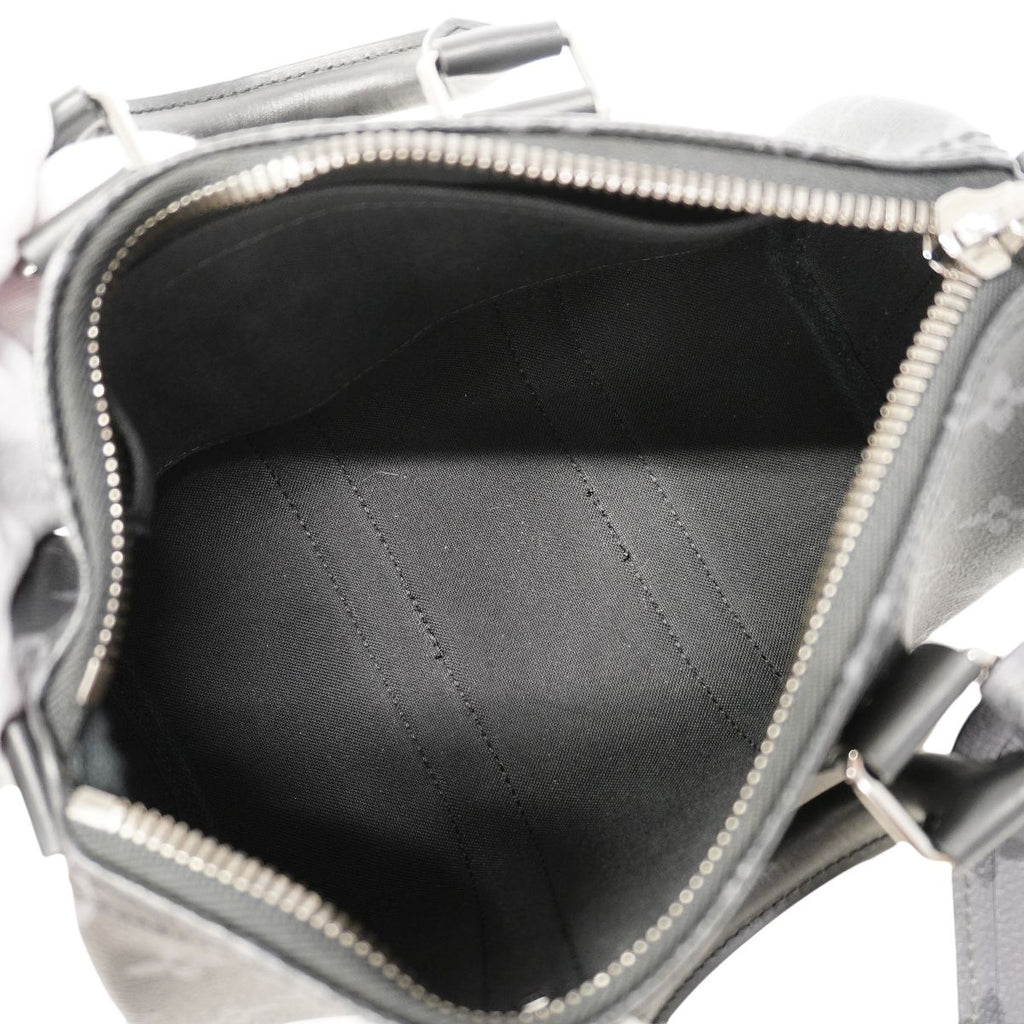 Louis Vuitton Handbag Monogram Eclipse Keepall Bandouliere 25 Black Gray 2-Way — view 4