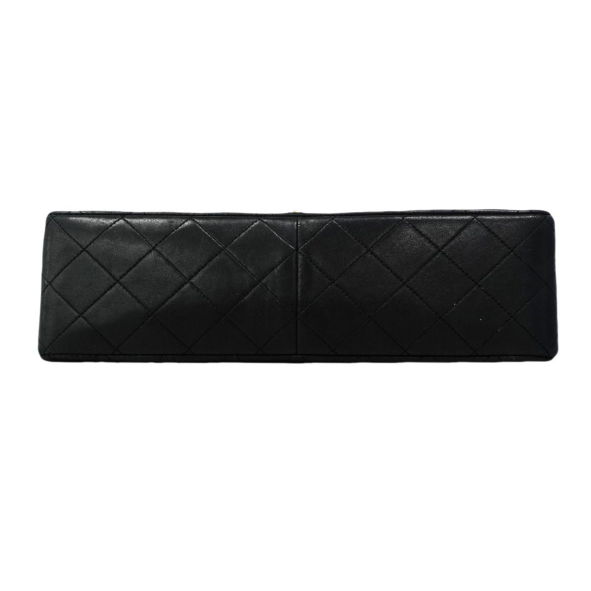 Chanel Shoulder Bag Quilted Lambskin Black Gold — view 3
