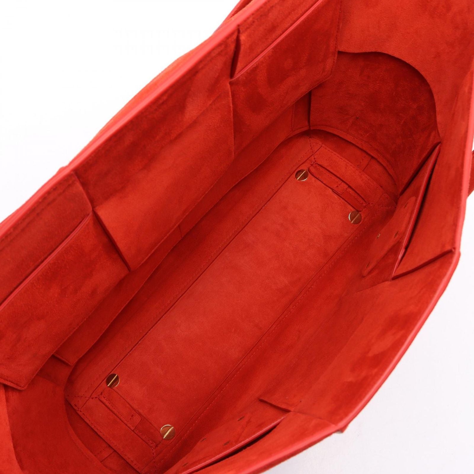 Bottega Veneta Tote Arco Maxi Intrecciato Red Suede — view 3