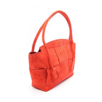 Bottega Veneta Tote Arco Maxi Intrecciato Red Suede — view 2