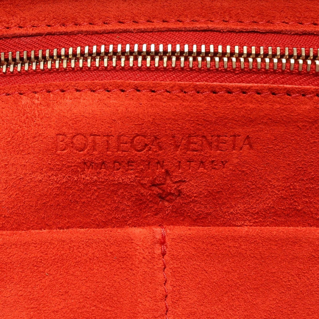 Bottega Veneta Tote Arco Maxi Intrecciato Red Suede — view 4