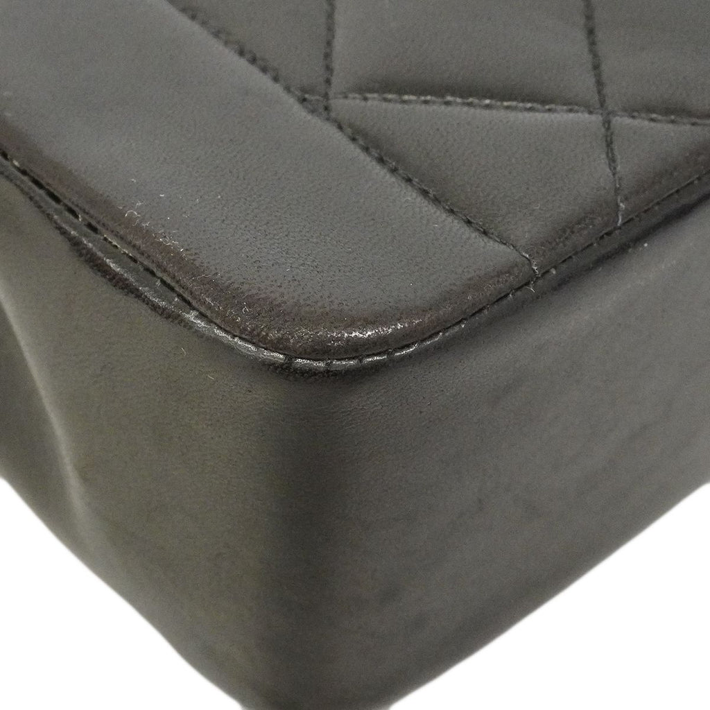 Chanel Shoulder Bag Diana Lambskin Black Gold — view 6