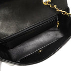 Chanel Shoulder Bag Diana Lambskin Black Gold — view 4
