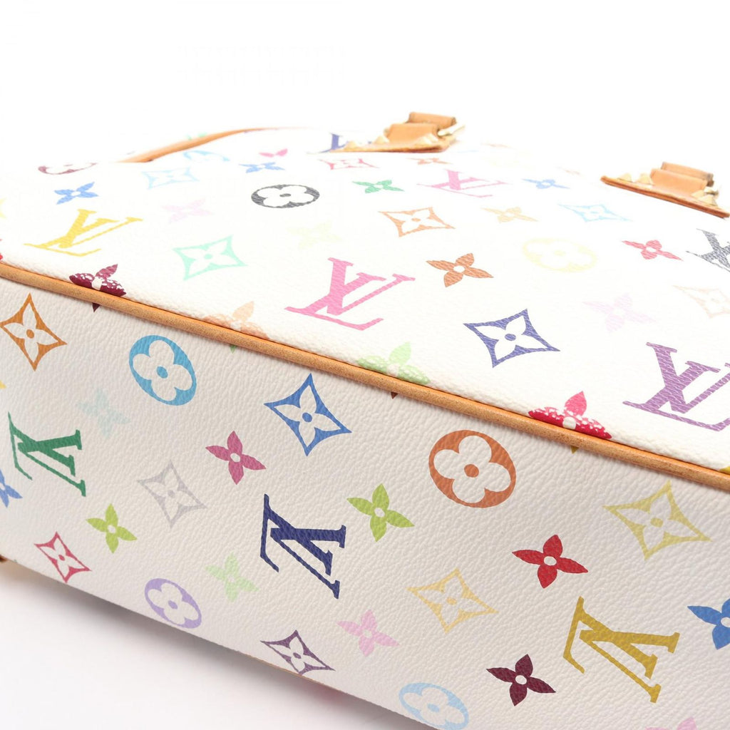 Louis Vuitton Handbag Trouville Blanc Canvas Leather — view 7