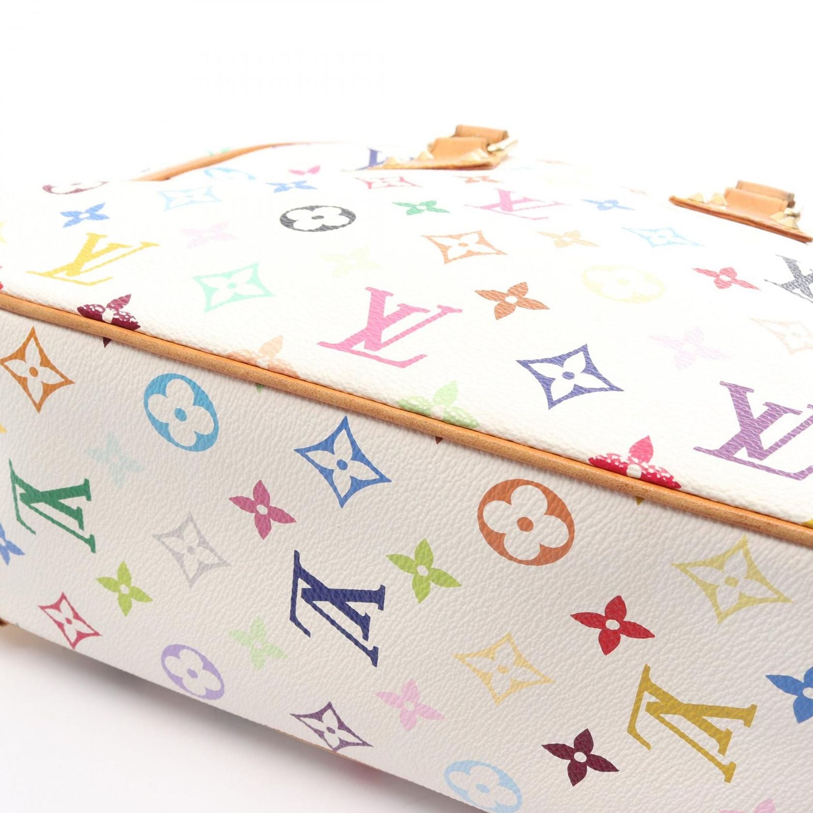 Louis Vuitton Handbag Trouville Blanc Canvas Leather — view 7