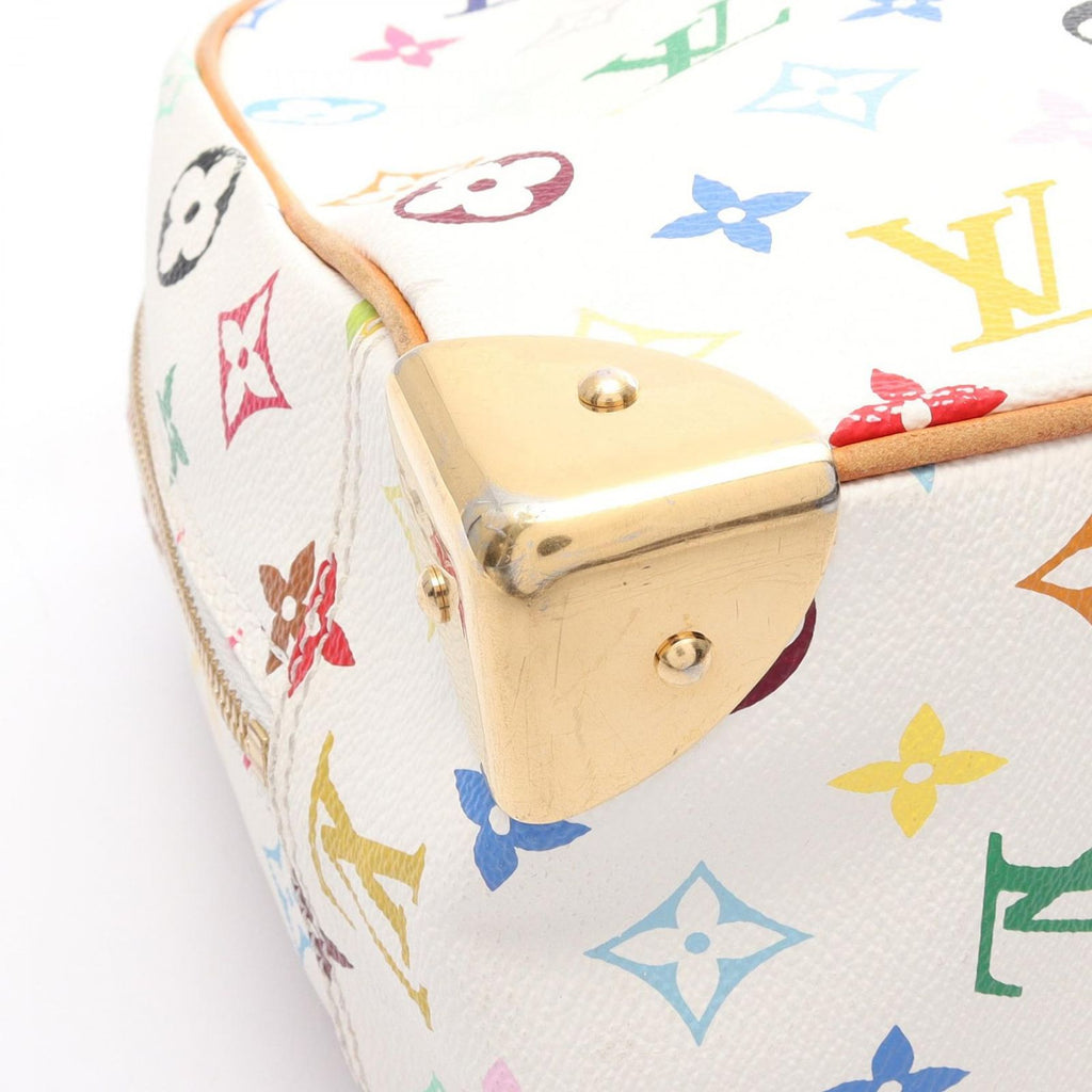 Louis Vuitton Handbag Trouville Blanc Canvas Leather — view 6