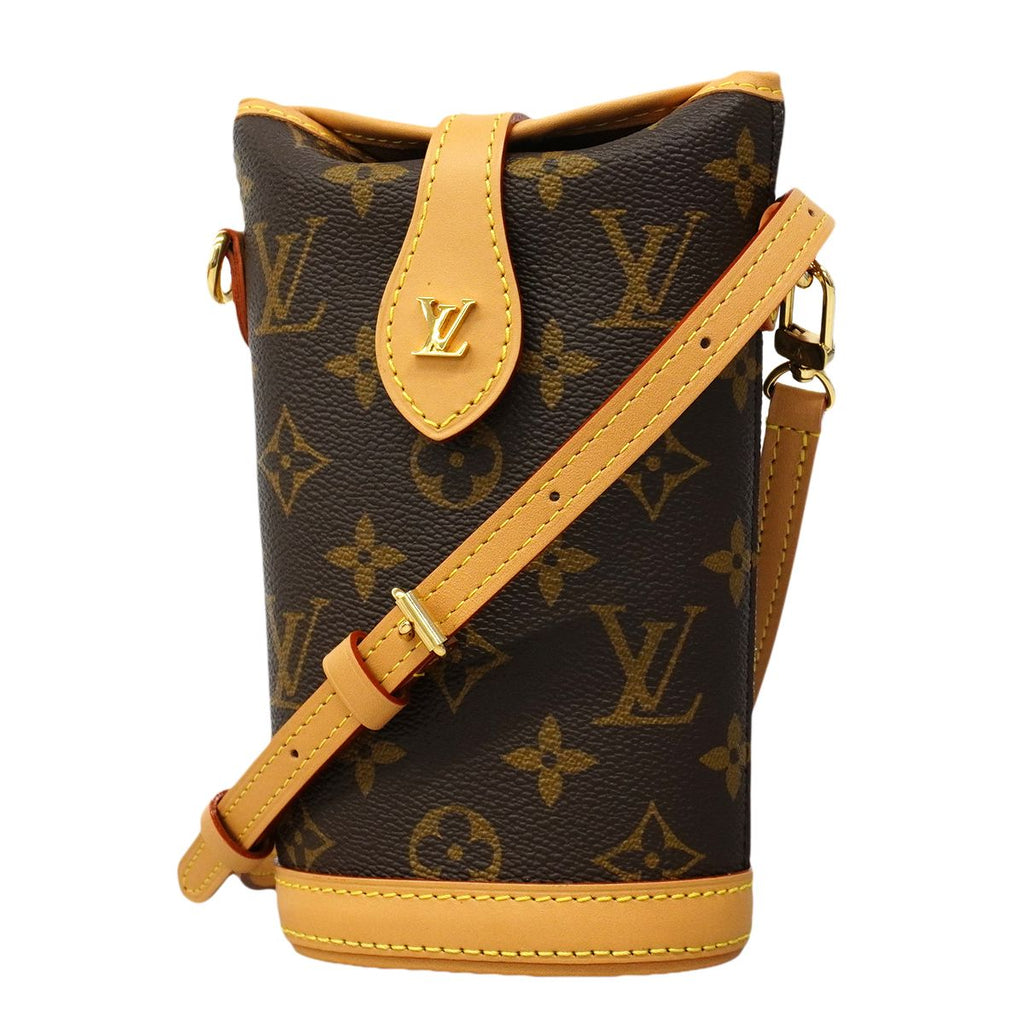 Louis Vuitton Shoulder Bag Monogram Fold Pouch Brown