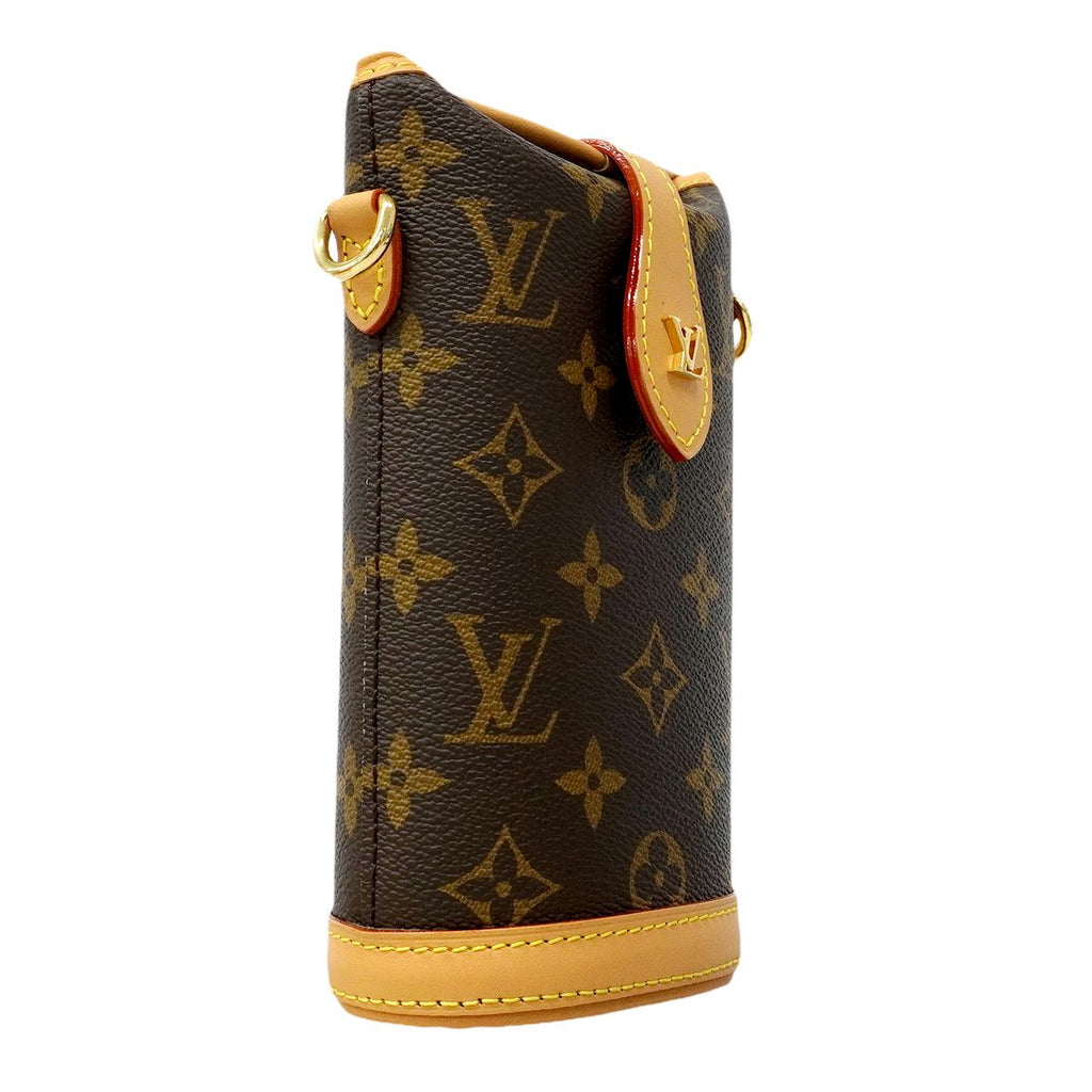 Louis Vuitton Shoulder Bag Monogram Fold Pouch Brown — view 2