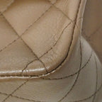 Chanel Shoulder Bag Quilted Caviar Leather Brown Silver — view 6
