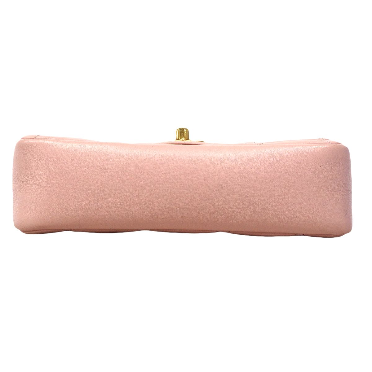 Chanel Shoulder Bag Mini Quilted Lambskin Pink Gold — view 3