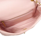 Chanel Shoulder Bag Mini Quilted Lambskin Pink Gold — view 4
