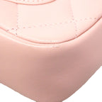 Chanel Shoulder Bag Mini Quilted Lambskin Pink Gold — view 6