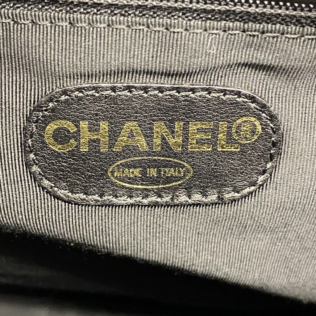 Chanel Tote Leather Black Gold — view 5