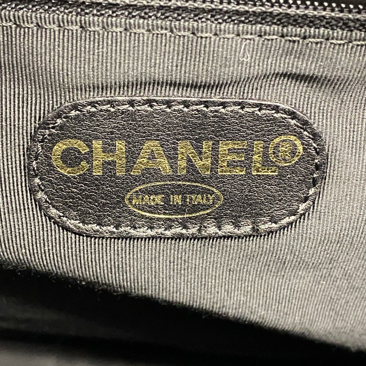 Chanel Tote Leather Black Gold — view 5