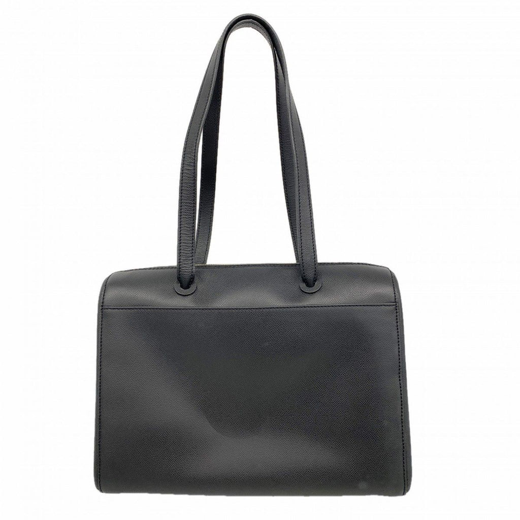 Chanel Tote Leather Black Gold