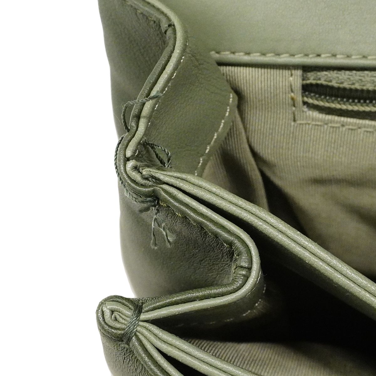 Chanel Shoulder Bag Quilted Lambskin Green Gold — view 6