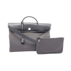 Hermes Handbag Herbag Zip 2-Way Leather Canvas